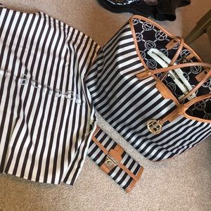 Vintage Henri Bender tote bag + wallet